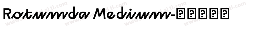 Rotumda Medium字体转换